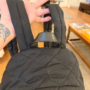Marc Jacobs Black Quilted Backpack